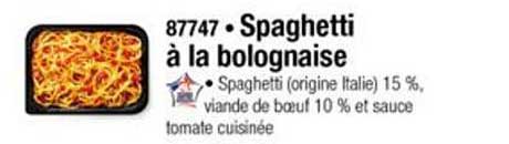 Spaghetti à La Bolognaise