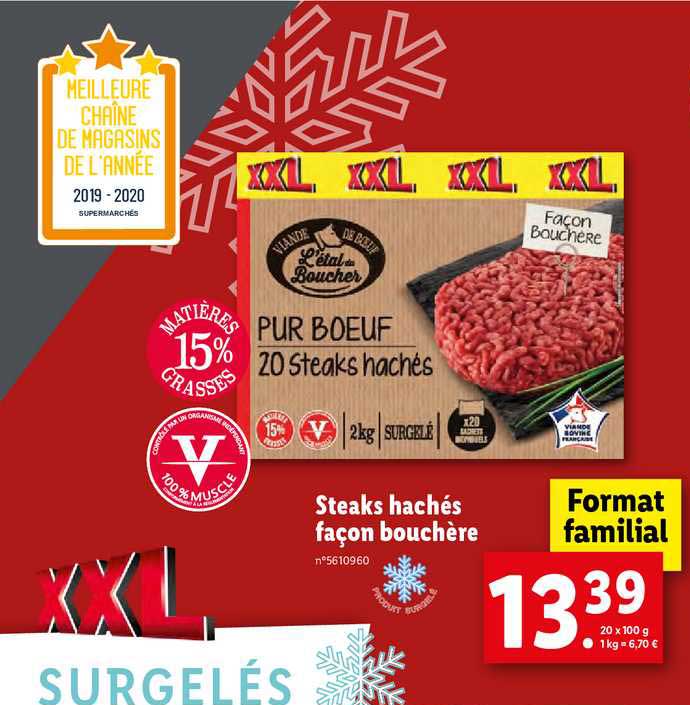 steaks hachés façon bouchère