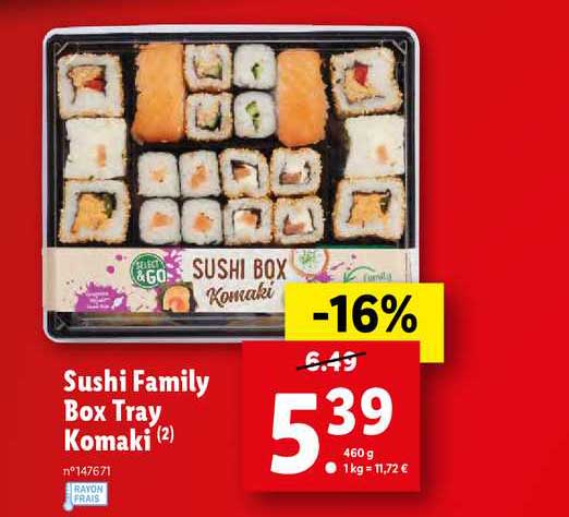 sushi family box tray komaki