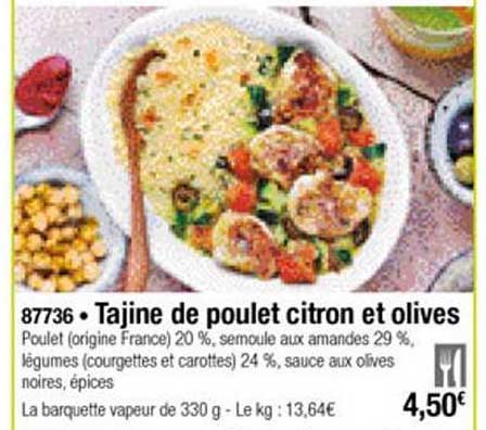 Tajine De Poulet Citron Et Olives
