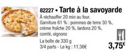 tarte à la savoyarde