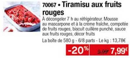 Tiramisu Aux Fruits Rouges