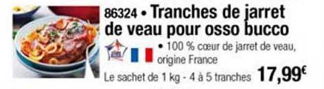 tranches de jarret de veau pour osso bucco