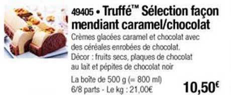 truffé sélection façon mendiant caramel chocolat
