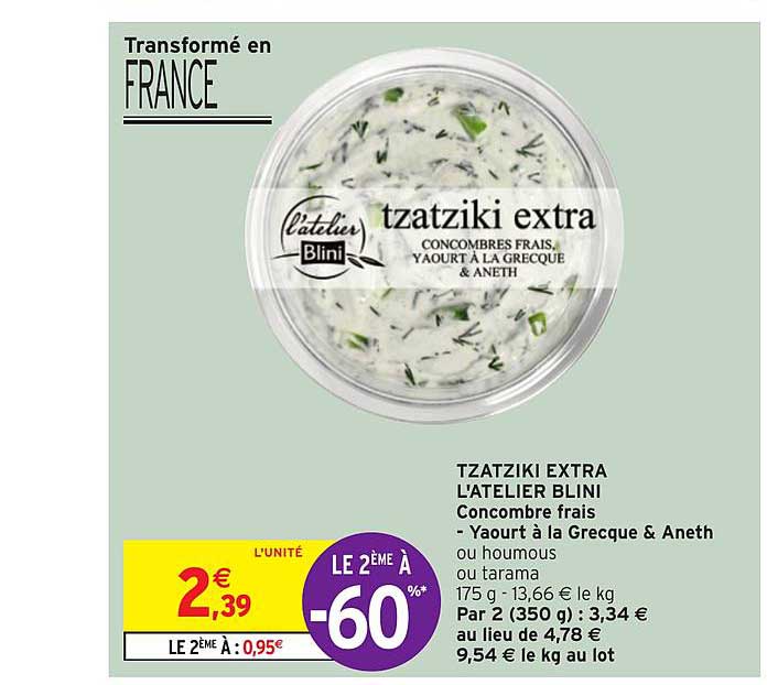 tzatziki extra l'atelier blini