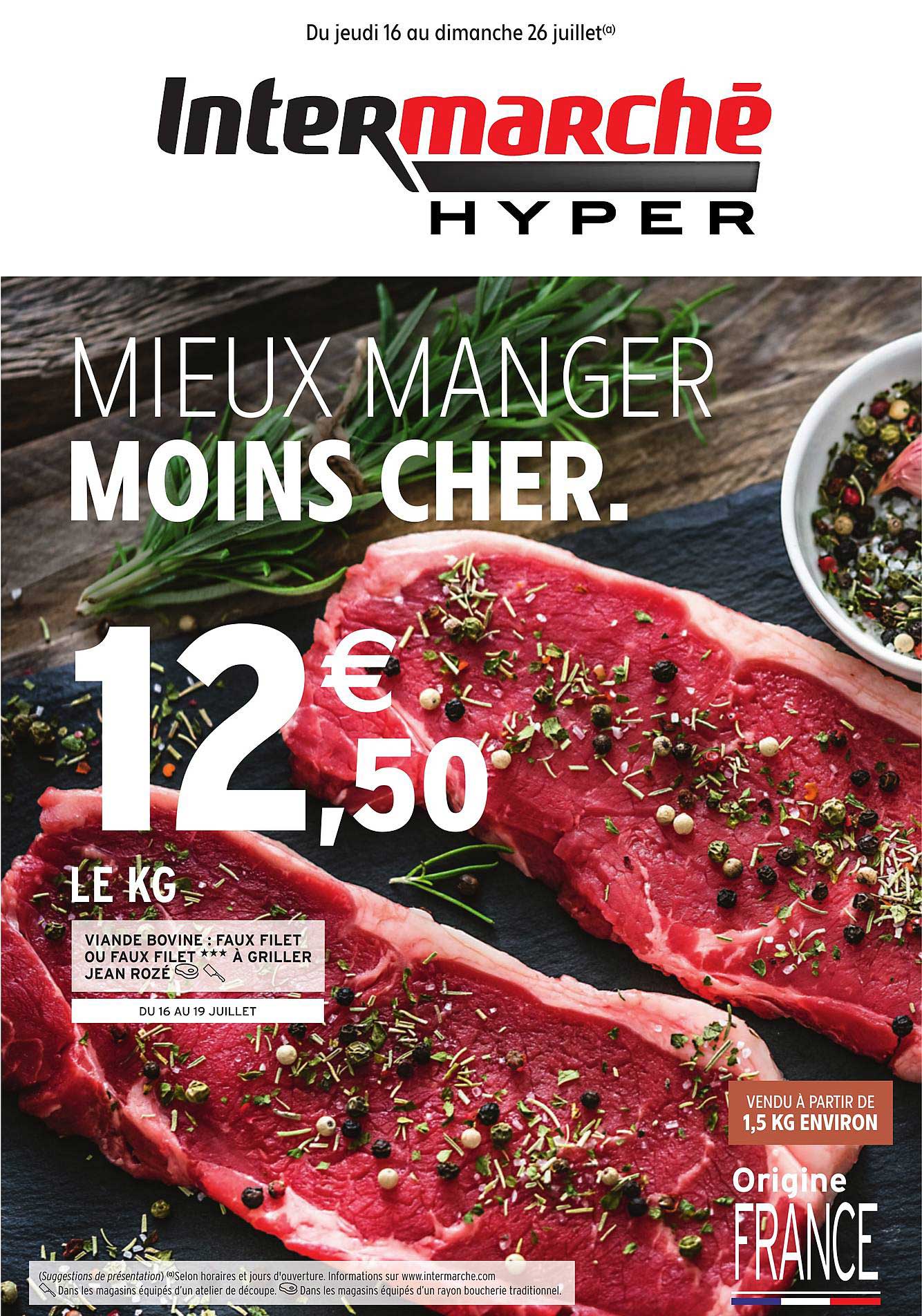viande bovine faux filet ou faux filet à griller jean rozé