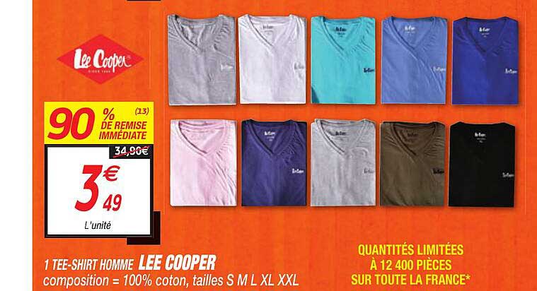 1 tee-shirt homme lee cooper