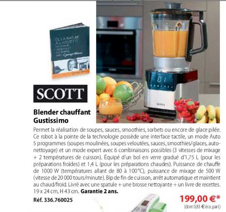Blender Chauffant Gustissimo Scott