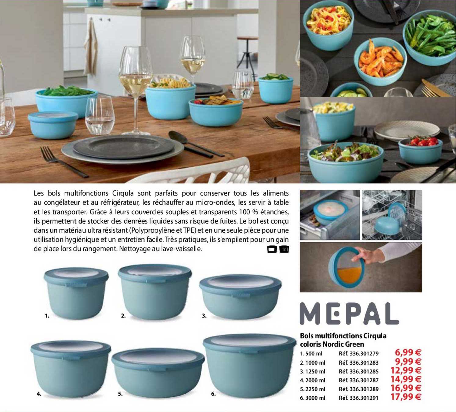 bols multifonction cirqula coloris nordic green