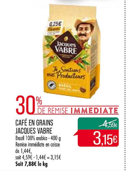 café en grains jacques vabre