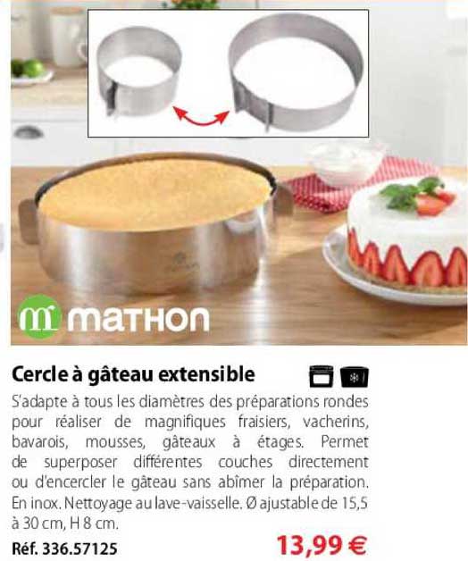 cercle à gâteau extensible
