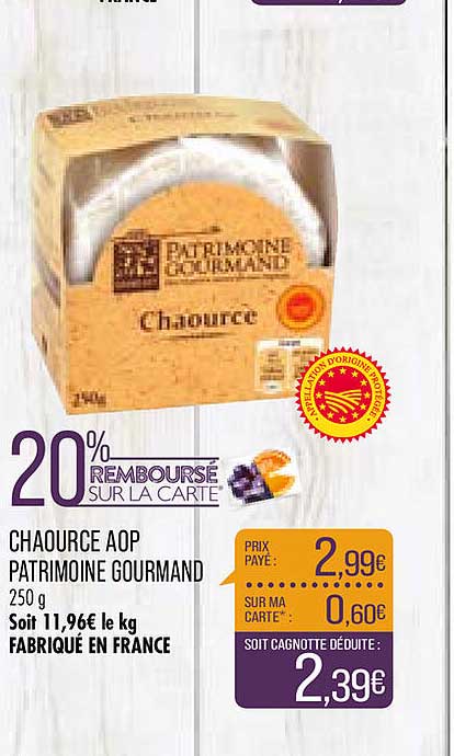 Chaource Aop Patrimoine Gourmand