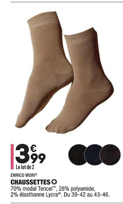 chaussettes enrico mori