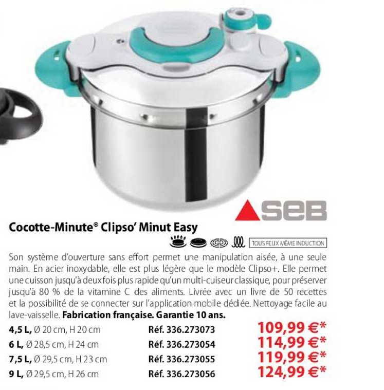 cocotte-minute clipso' minut easy seb