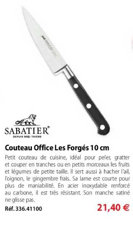 couteau office les forgés 10 cm sabatier
