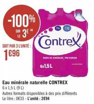 Eau Minérale Naturelle Contrex