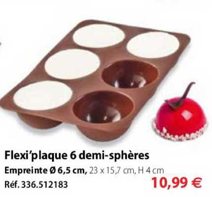 flexi'plaque 6 demi-sphères
