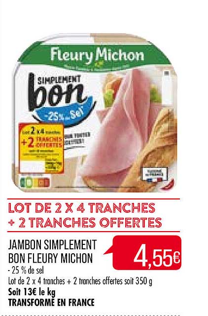 jambon simplement bon fleury michon