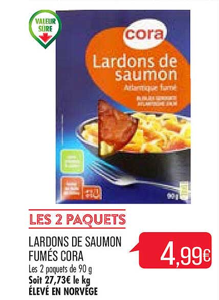 Lardons De Saumon Fumés Cora