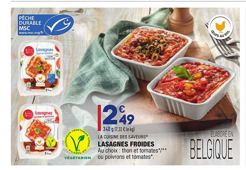 lasagnes froides la cuisine des saveurs