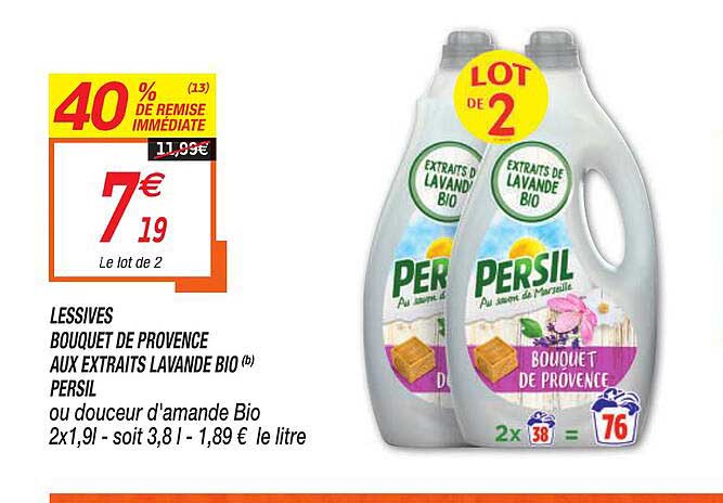 Lessives Bouquet De Provence Aux Extraits Lavande Bio Persil
