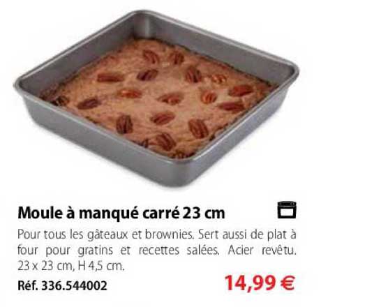 moule à manqué carré 23 cm