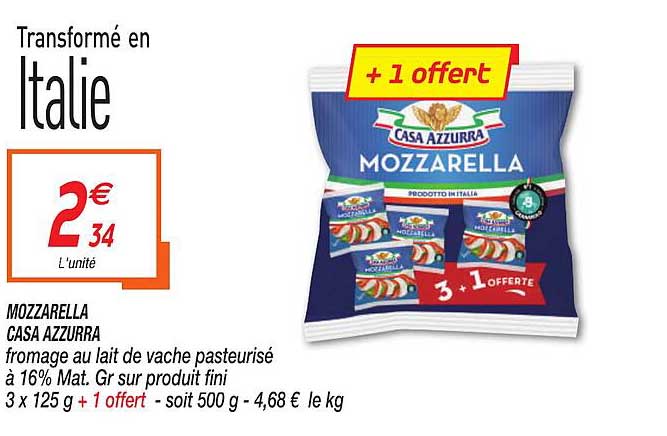 mozzarella casa azzurra