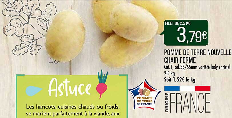 pomme de terre nouvelle chair ferme