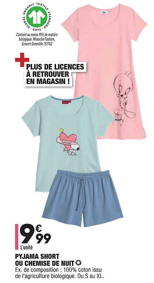 Pyjama Short Ou Chemise De Nuit
