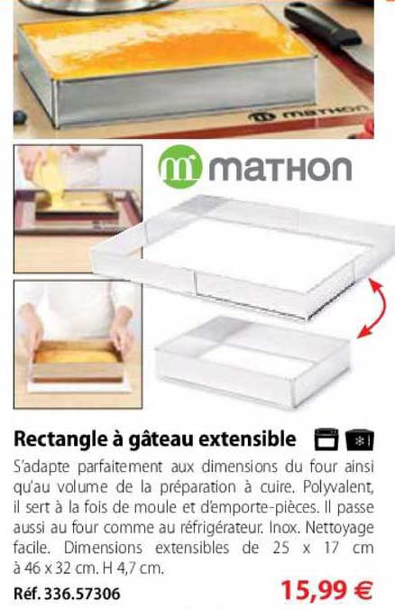 Rectangle à Gâteau Extensible