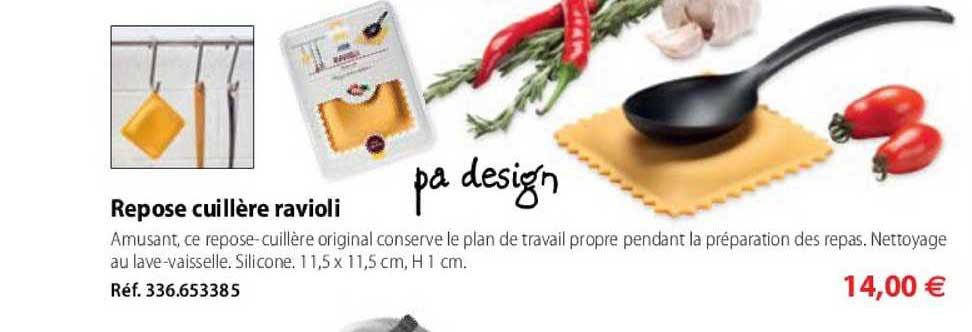 repose cuillère ravioli