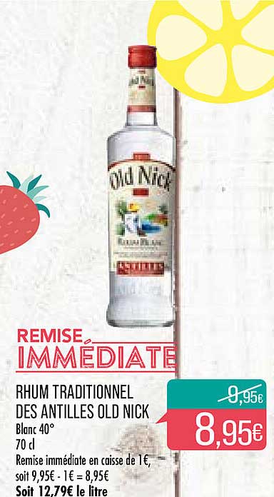 rhum traditionnel des antilles old nick