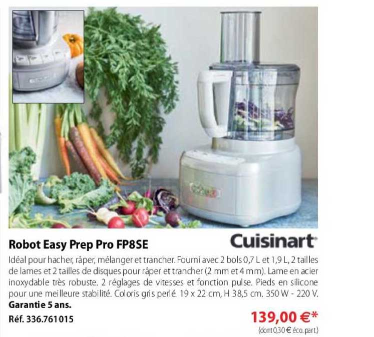 robot easy prep pro fp8se cuisinart