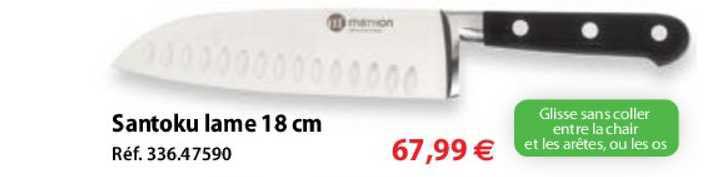 santoku lame 18 cm