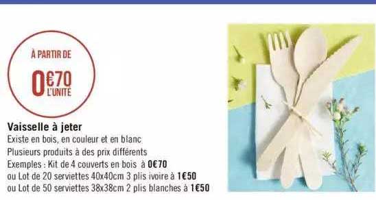 vaisselle à jeter