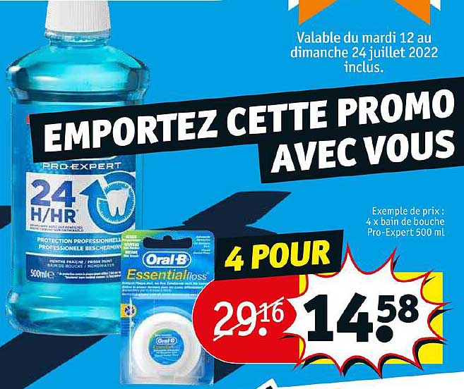 4 x bain de bouche pro-expert 500ml