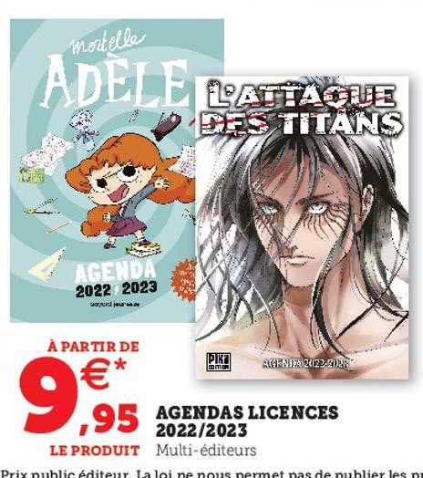 Agendas Licences 2022-2023