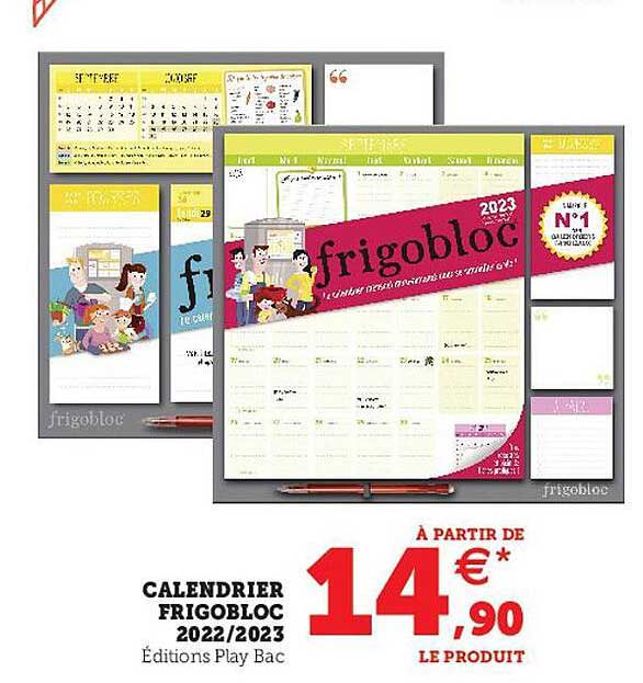 Calendrier Frigobloc 2022-2023