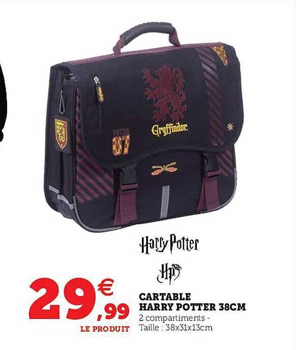 cartable harry potter 38 cm