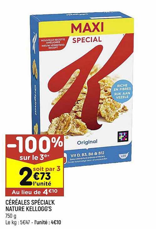 Céréales Spécial'k Nature Kellogg's