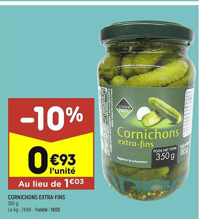 cornichons extra-fins