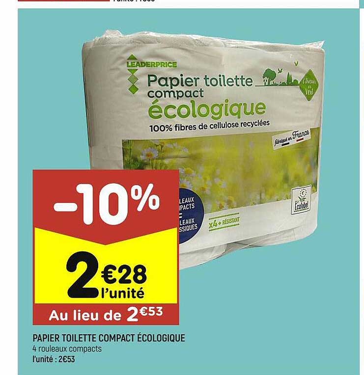 Papier Toilette Compact écologique