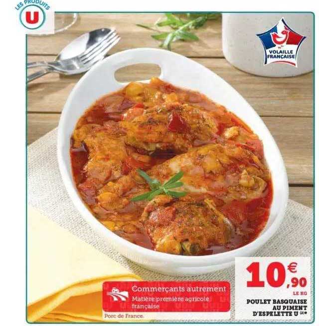 poulet basquaise au piment d'espelette u