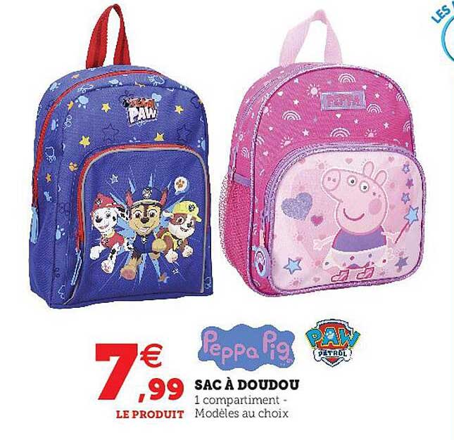 sac à doudou peppa pig