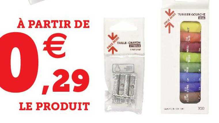 taille-crayon, tubes de gouache