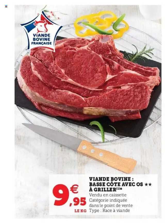 Viande Bovine : Basse Côte Avec Os**à Griller