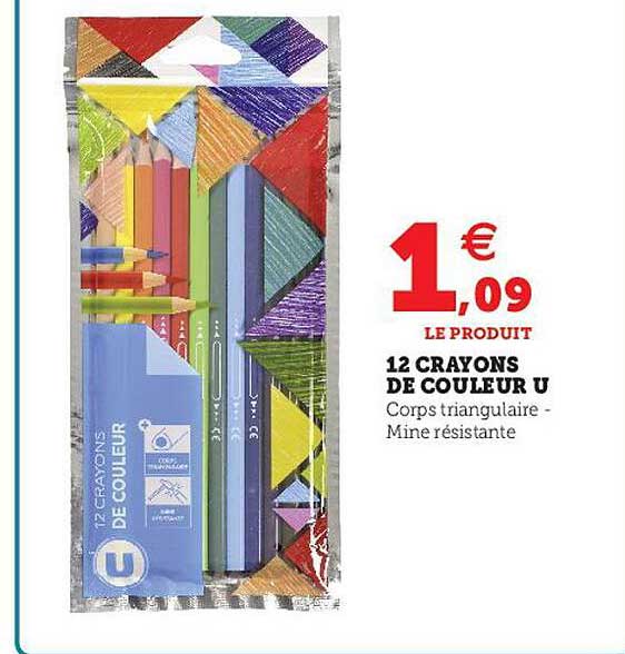 12 Crayons De Couleur U
