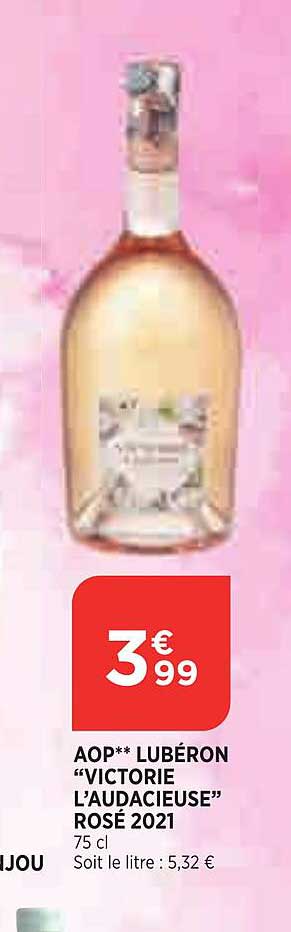 Aop Lubéron "victorie L'audacieuse" Rosé 2021
