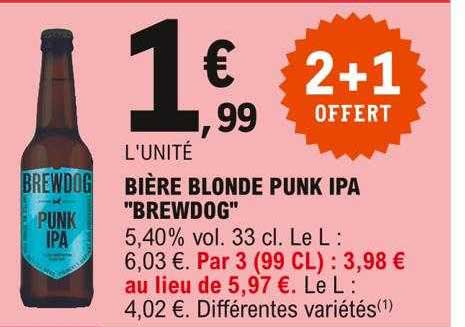bière blonde punk ipa "brewdog"