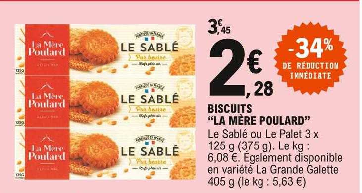 biscuits "la mère poulard"